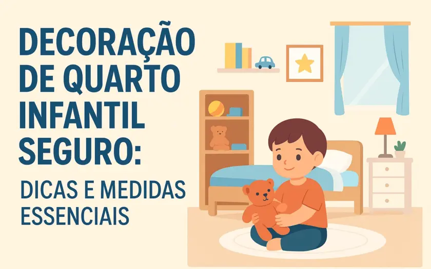 Decoração de quarto infantil seguro